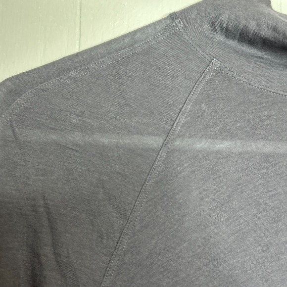Lululemon Locarno Turtleneck Top Size 8 Dark Carbon Pima Cotton Long Sleeve - Picture 5 of 9